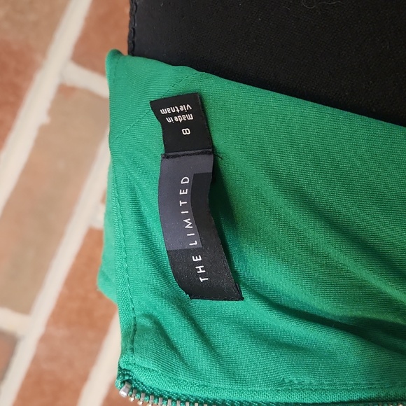 The Limited Kelly Green Fit And Flare Dress, Size 8 - Picture 6 of 8